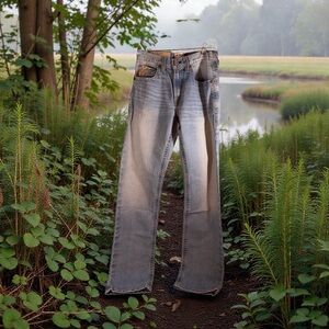 Ariat M1 Vintage Jeans Mens 30x36 Blue Medium Wash Straight Leg Denim